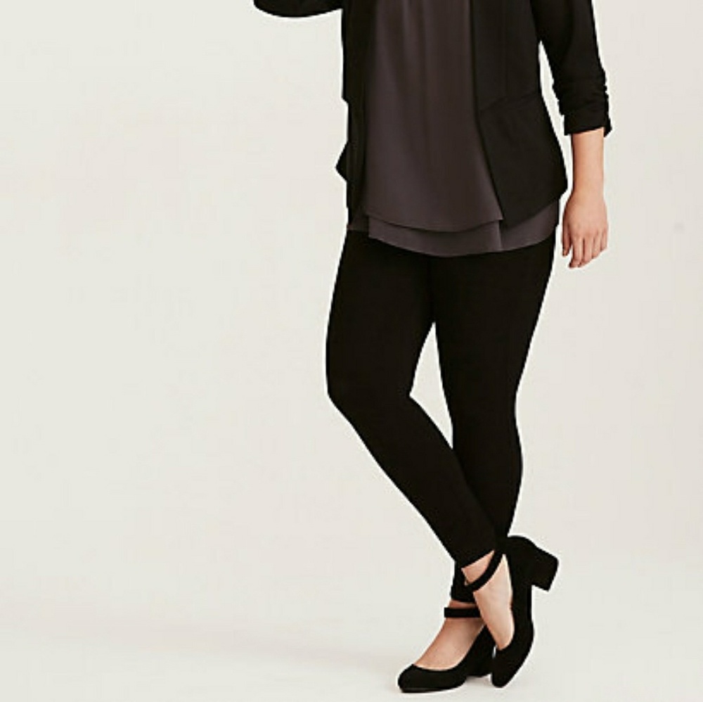 Slim Fix Pixie Pant - Black All-Nighter Ponte - 4
